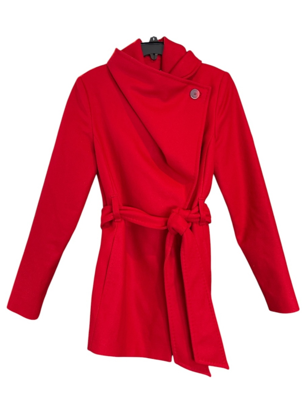 Ted Baker London/RedShort WrapCoat Vibrant Abstract Print Silk Lining  Sz 2 $525